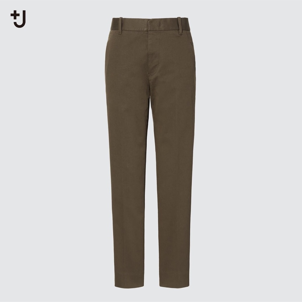 Uniqlo +J Women Cotton Tapered Pants, Size: 4, Color: Olive, NWT